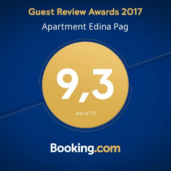 Apartment Edina Pag Pag Town Extérieur photo